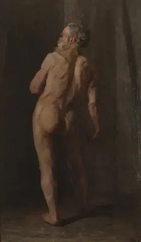 Nackter Mann stehend - Piet Mondrian