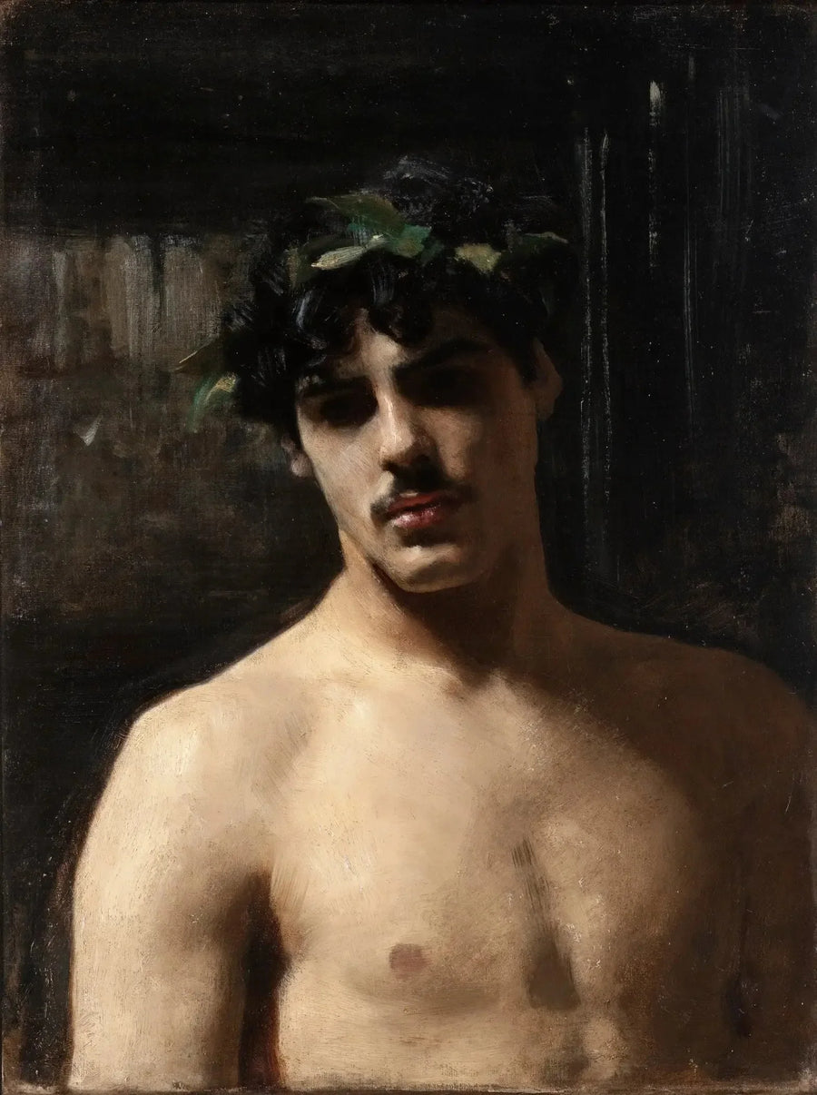 Mann mit Lorbeerkranz - John Singer Sargent
