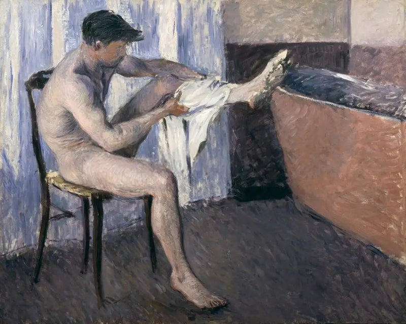 Mann, der sich das Bein abtrocknet - Gustave Caillebotte