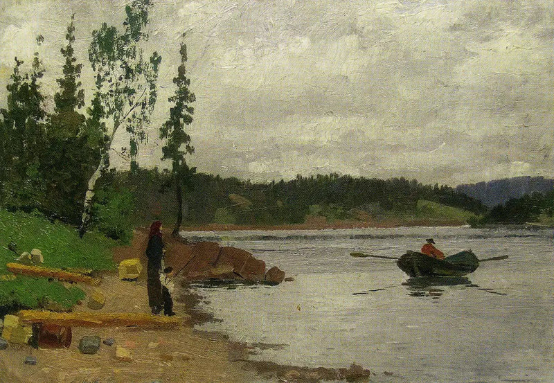 Mann, der zur Küste spaziert - Edvard Munch