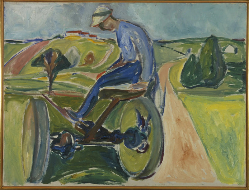 Mann auf dem Mähdrescher - Edvard Munch