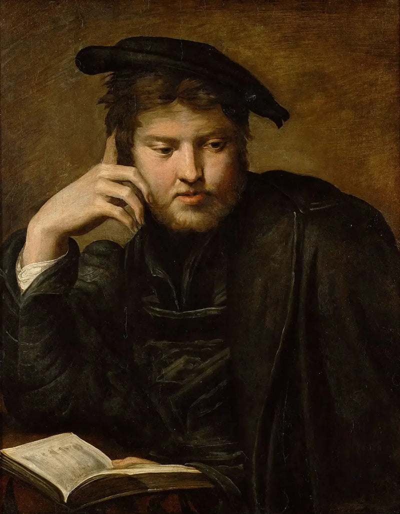 Mann, der ein Buch hält - Parmigianino