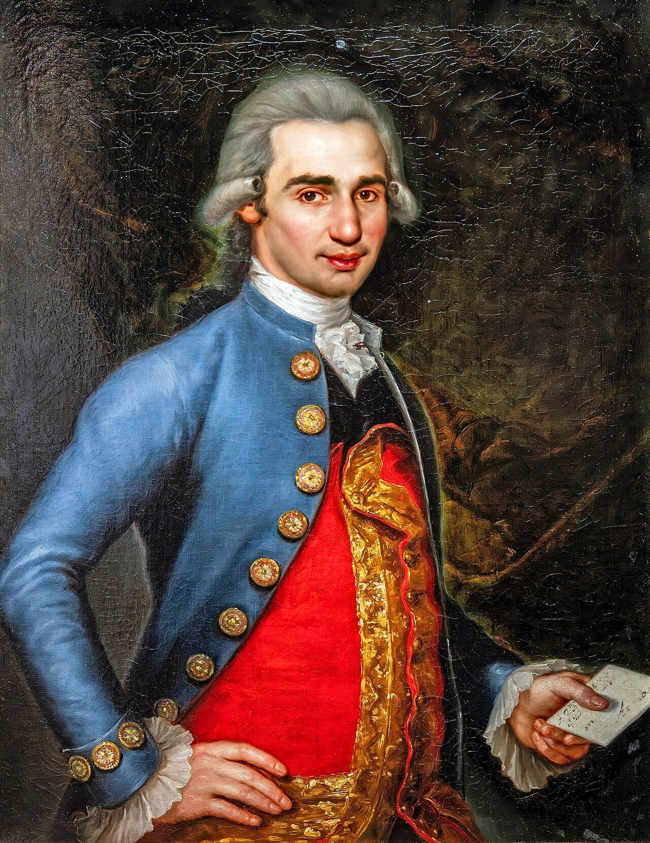 Homme tenant une lettre - Francisco Bayeu - Alpha Reproduction