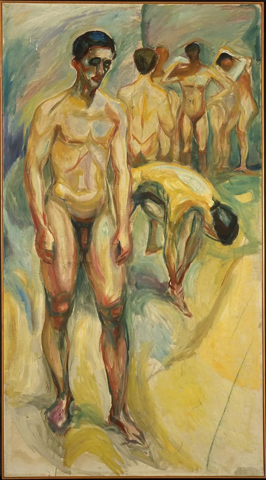 Nackte Männer in den Bädern - Edvard Munch