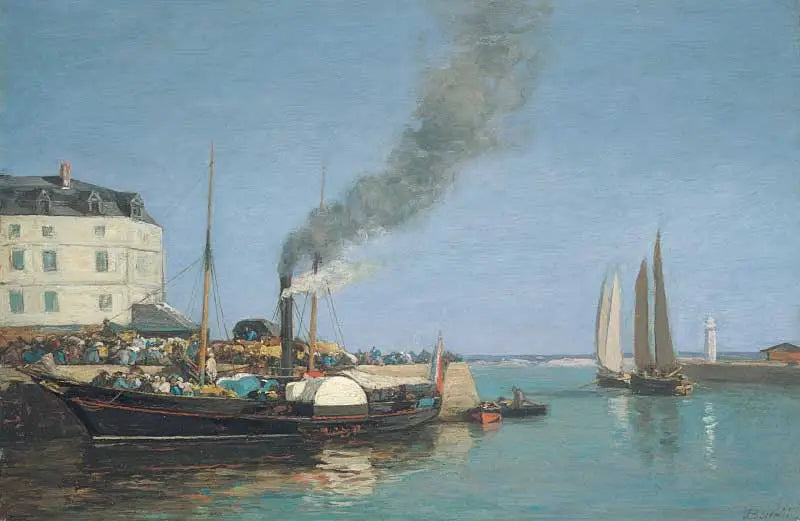 Honfleur, die Mole - Eugène Boudin
