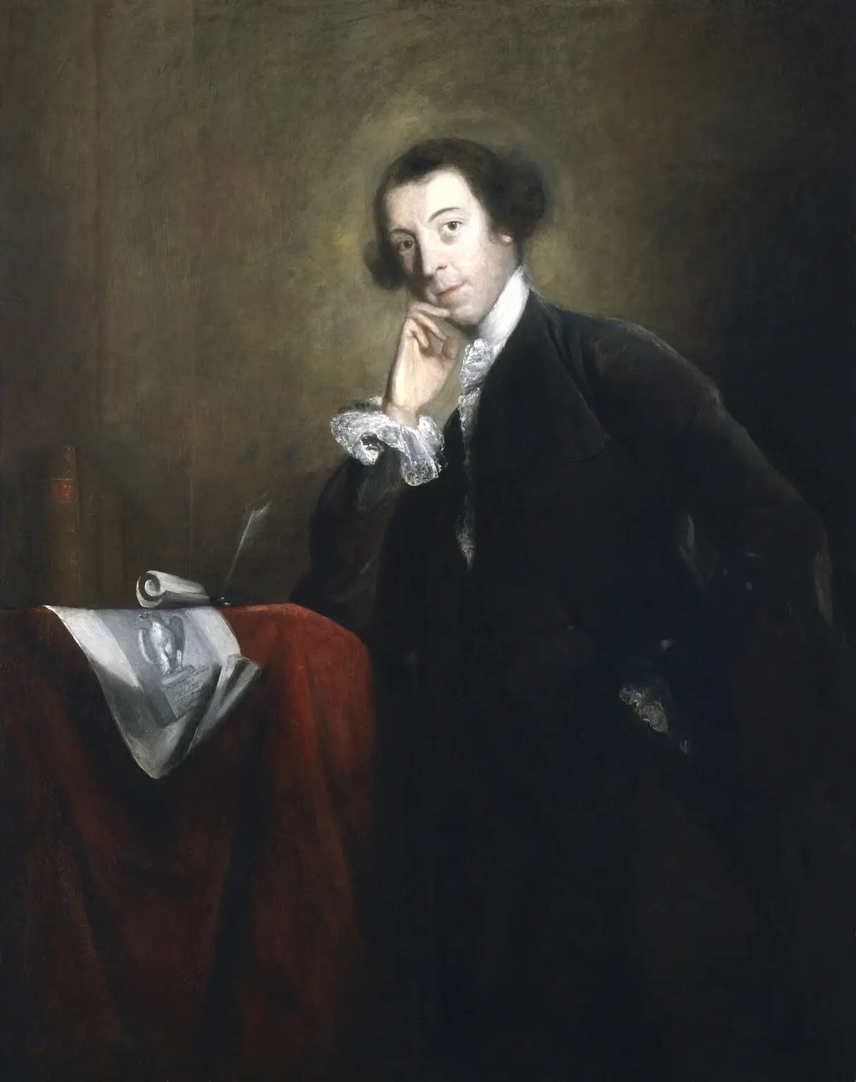 Horace Walpole - Joshua Reynolds image 1 tableau peint à l’huile sur toile