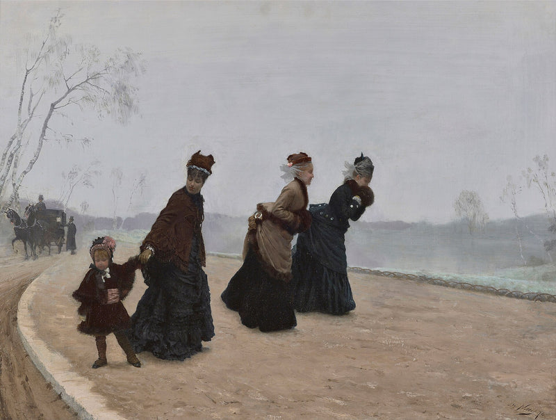 Che freddo! - Giuseppe De Nittis