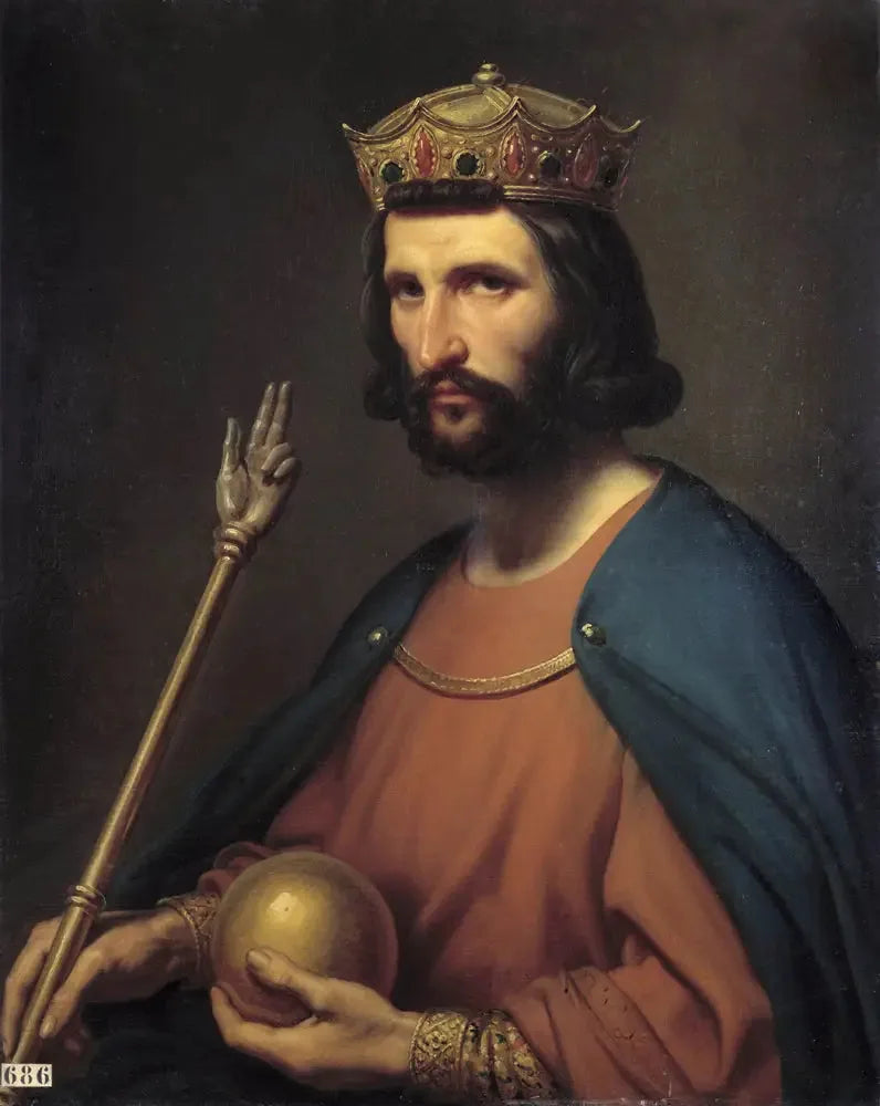 Hugues Capet, roi de France (942-996) - Charles de Steuben image 1 tableau peint à l’huile sur toile