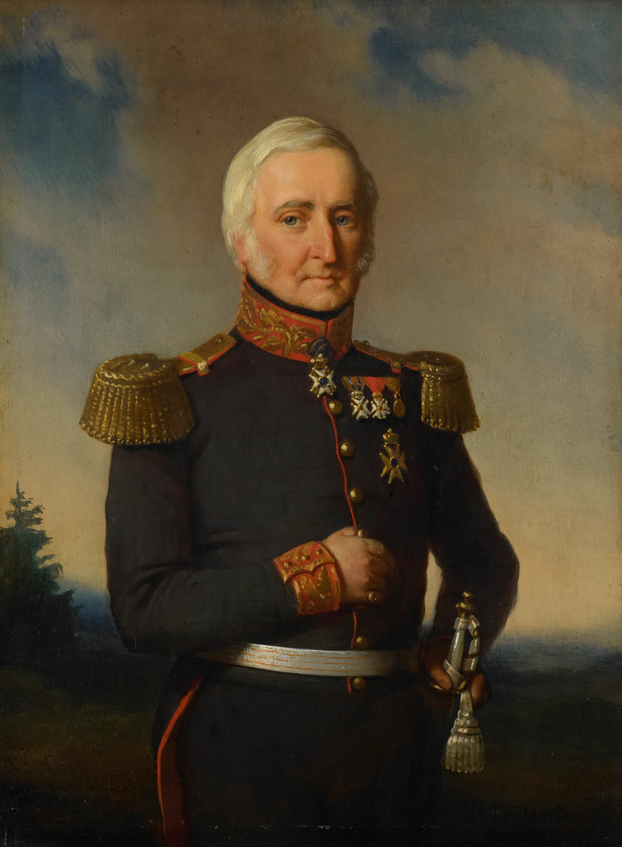 Huibert Gérard Baron Nahuys van Burgst (1782-1858). Membre du Conseil des Indes néerlandaises, en uniforme de major général titulaire - Bastiaan de Poorter