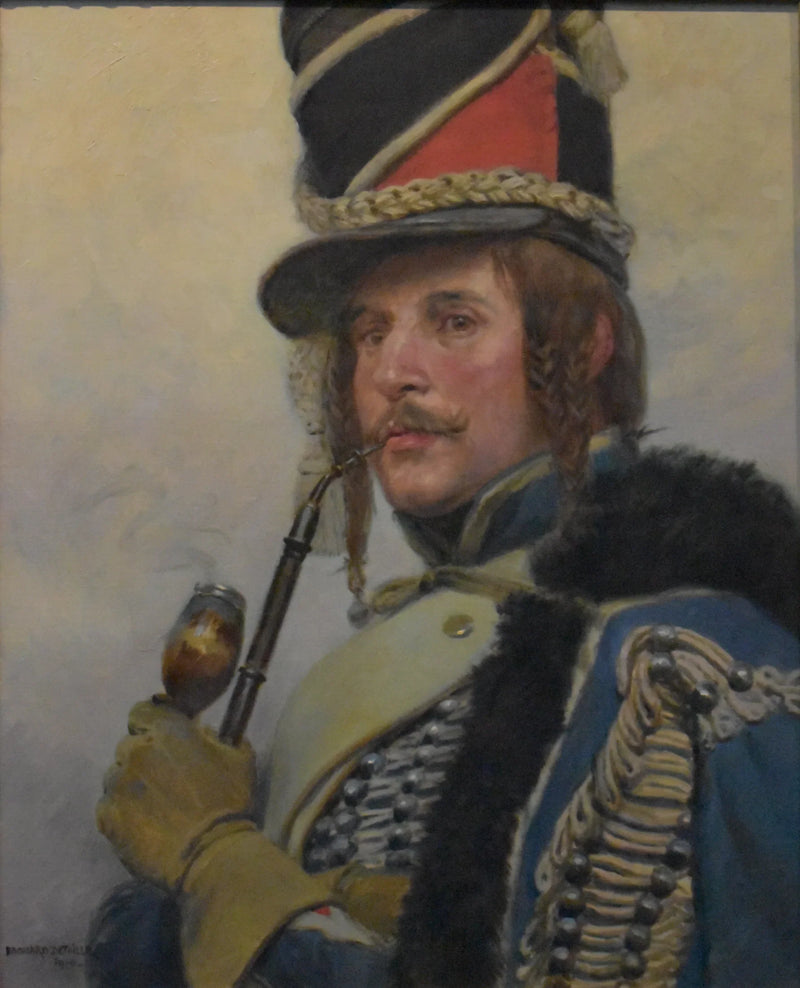 Rauchender Husar mit Pfeife - Édouard Detaille