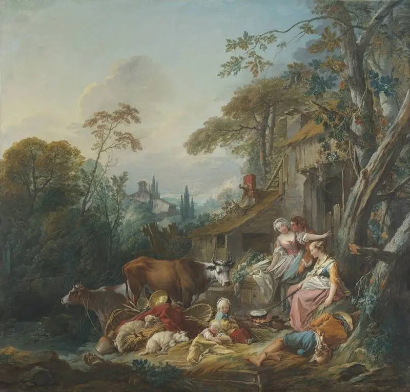 Ländliche Idylle - François Boucher
