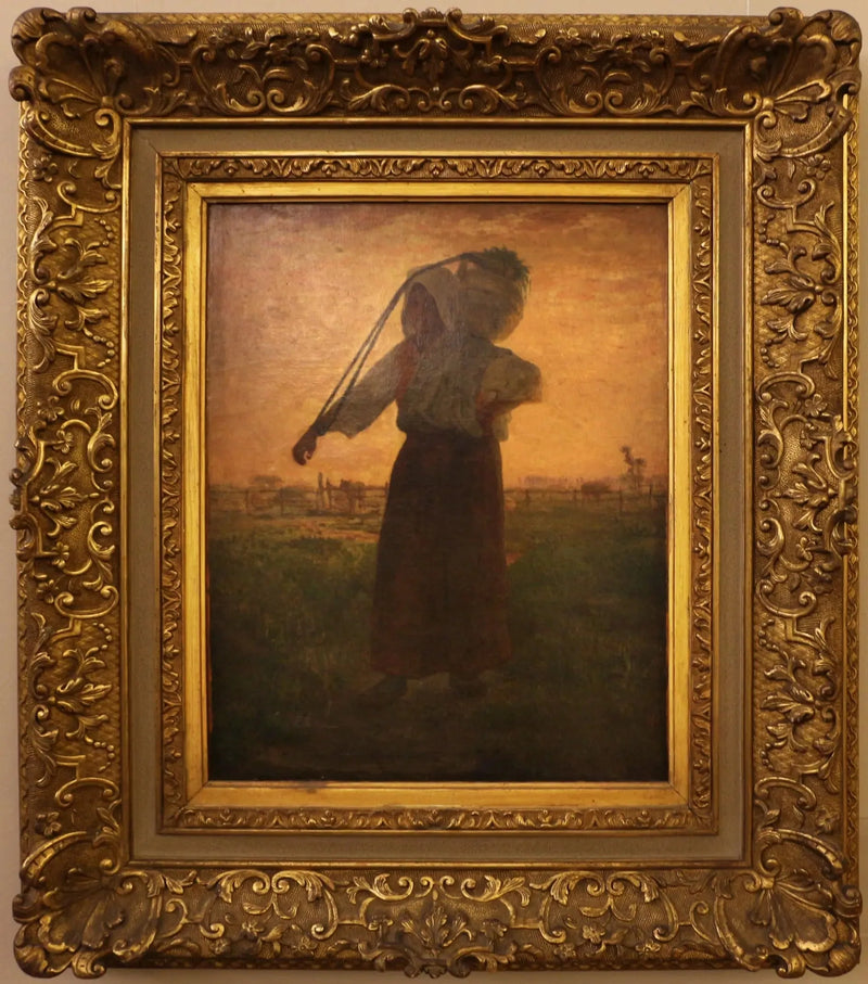 Jean-François Millet Reproduktion auf Leinwand, handgemalt, klassisches Gemälde, Wanddekoration, Kunstreproduktionen, Geschenkidee