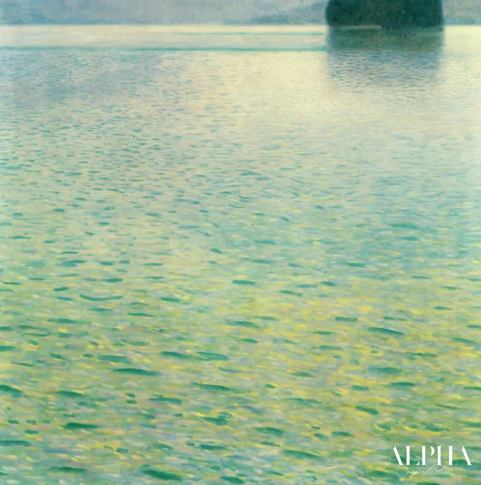 Île dans l'Attersee - Gustav Klimt - Reproductions de tableaux et peintures haut de gamme