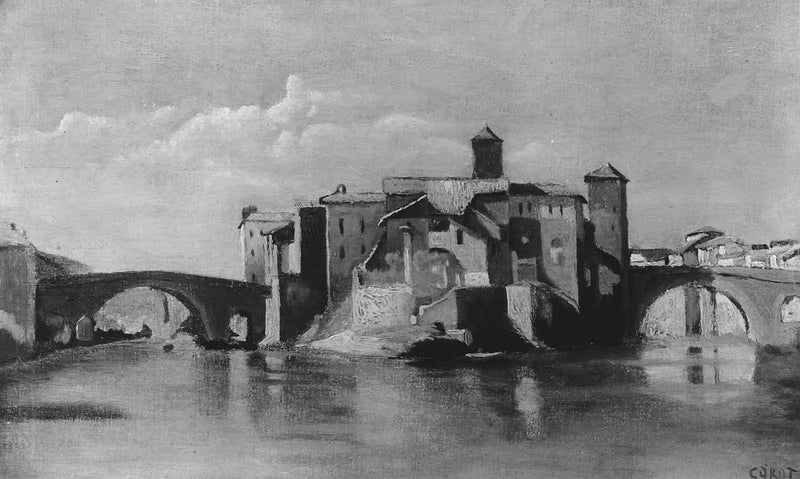 Insel San Bartolomeo, Rom - Jean-Baptiste Camille Corot