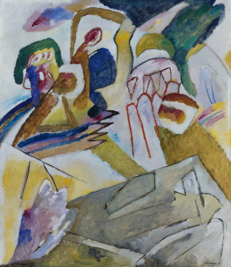 Improvisation 18 (mit Grabstein) - Vassily Kandinsky
