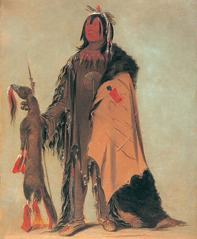 In-ne-ó-cose, das Kind von Buffalo, ein Krieger - George Catlin
