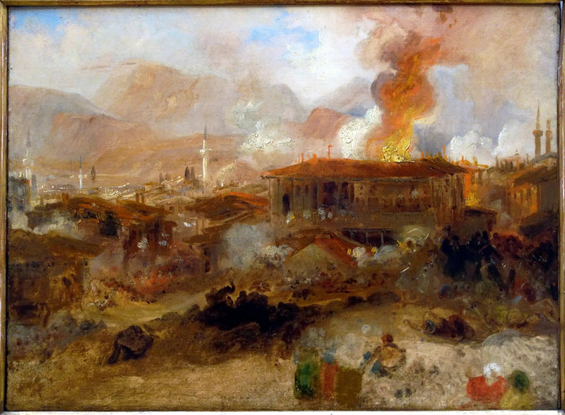 Brand in Konstantinopel - J. M. W. Turner