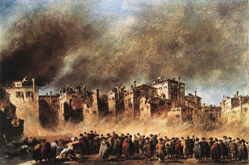 Brand im Stadtteil San Marcuola - Francesco Guardi