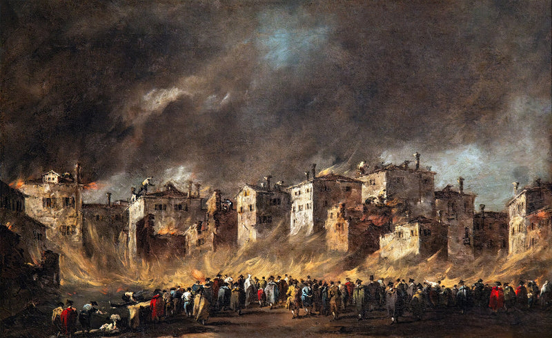 Brand: San Marcuola-Öllagerbrand - Francesco Guardi
