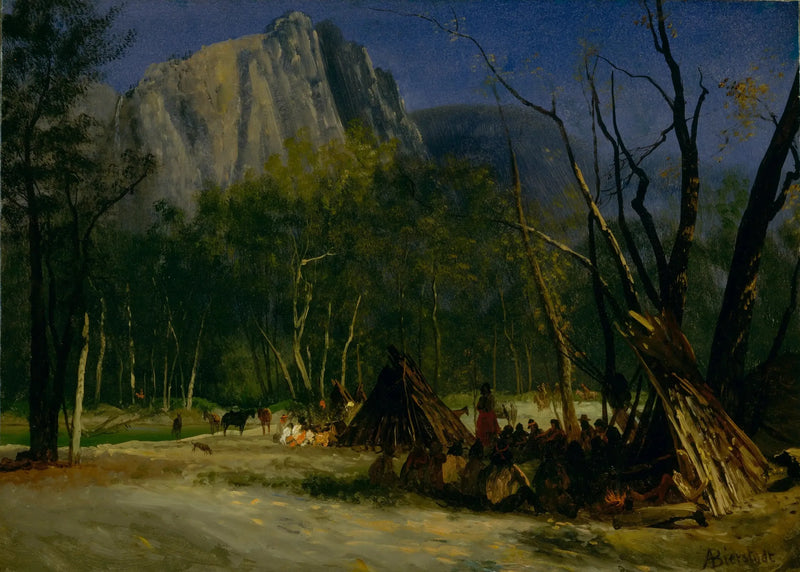 Inder im Rat, Kalifornien - Albert Bierstadt