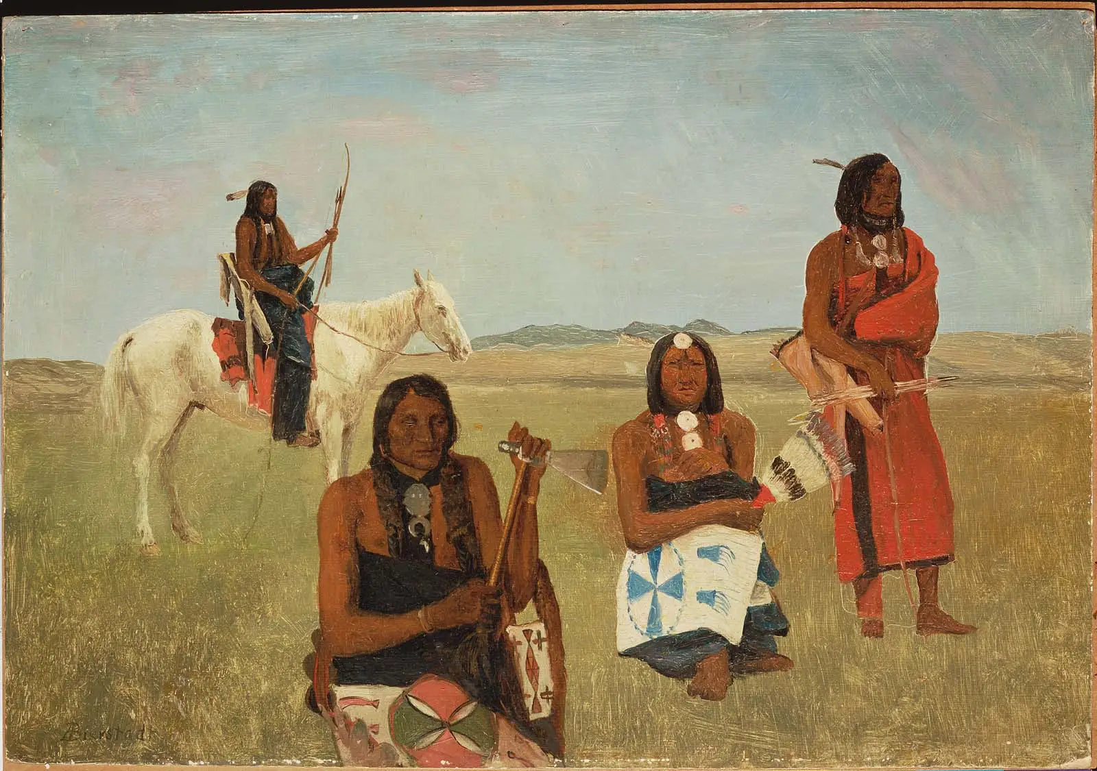 Indiens près de Fort Laramie - Albert Bierstadt - Alpha Reproduction