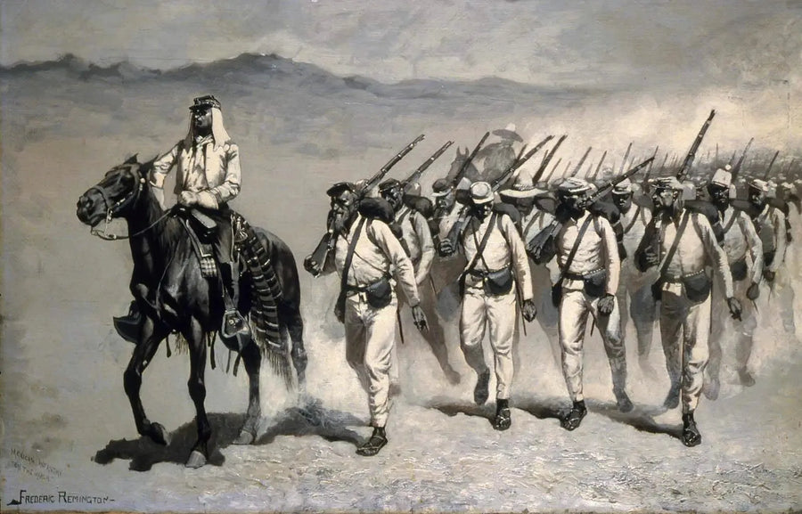 Mexikanische Infanterie „Im Schritt“ - Frederic Remington