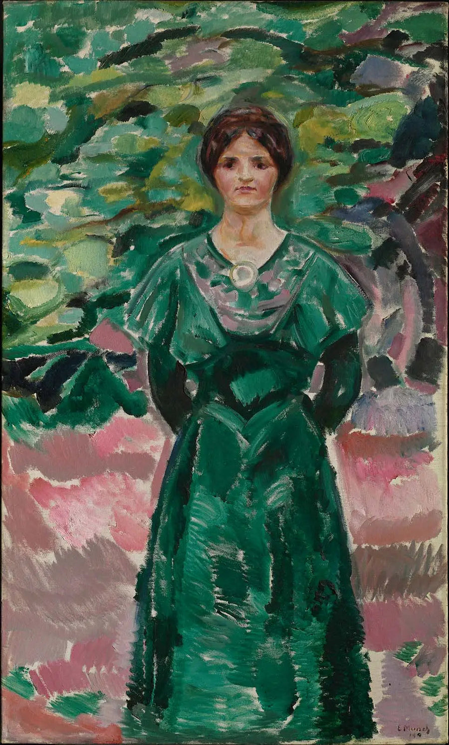 Ingeborg in Grün - Edvard Munch