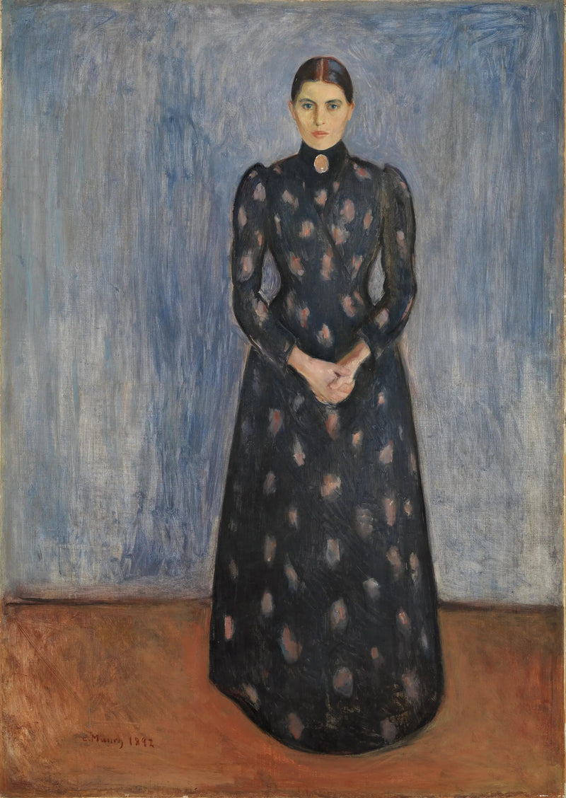 Inger in Schwarz und Violett - Edvard Munch