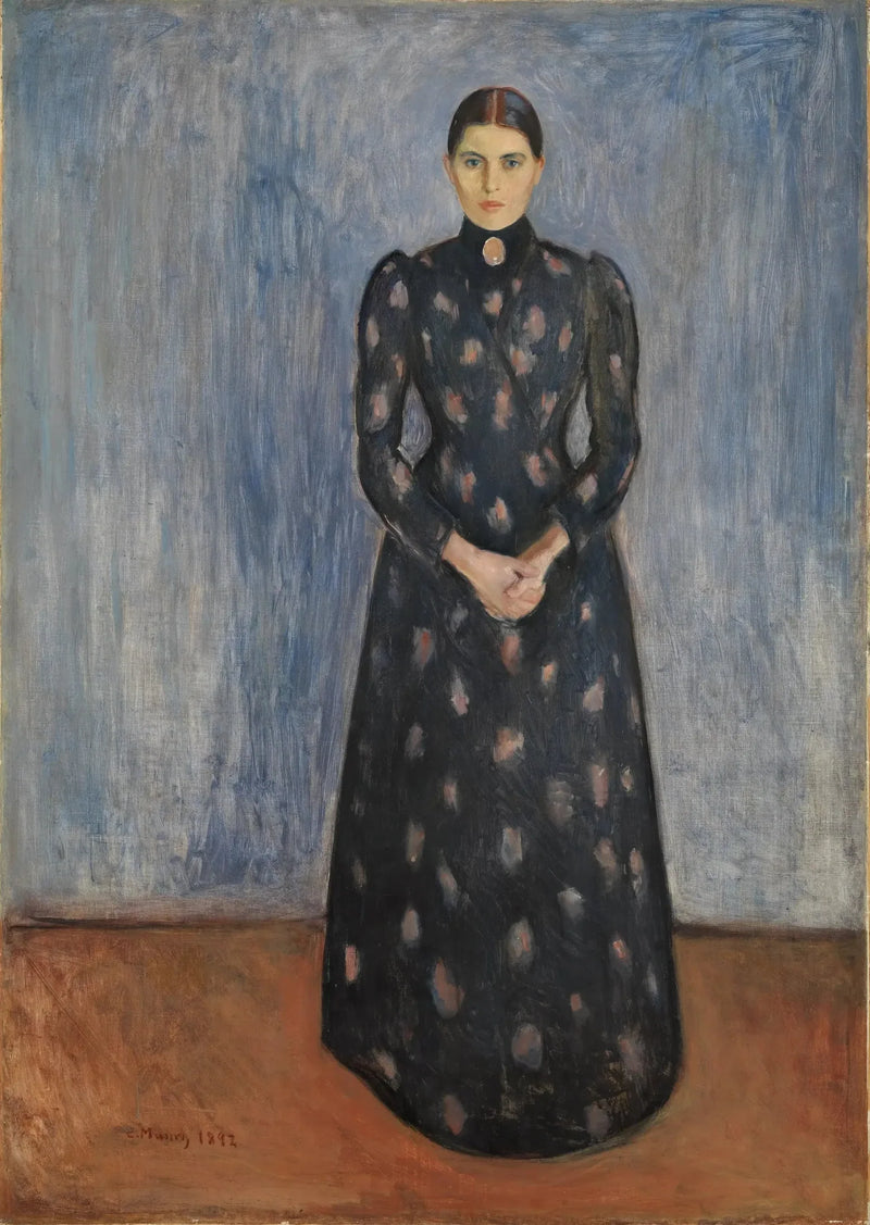 Inger in Schwarz und Violett - Edvard Munch