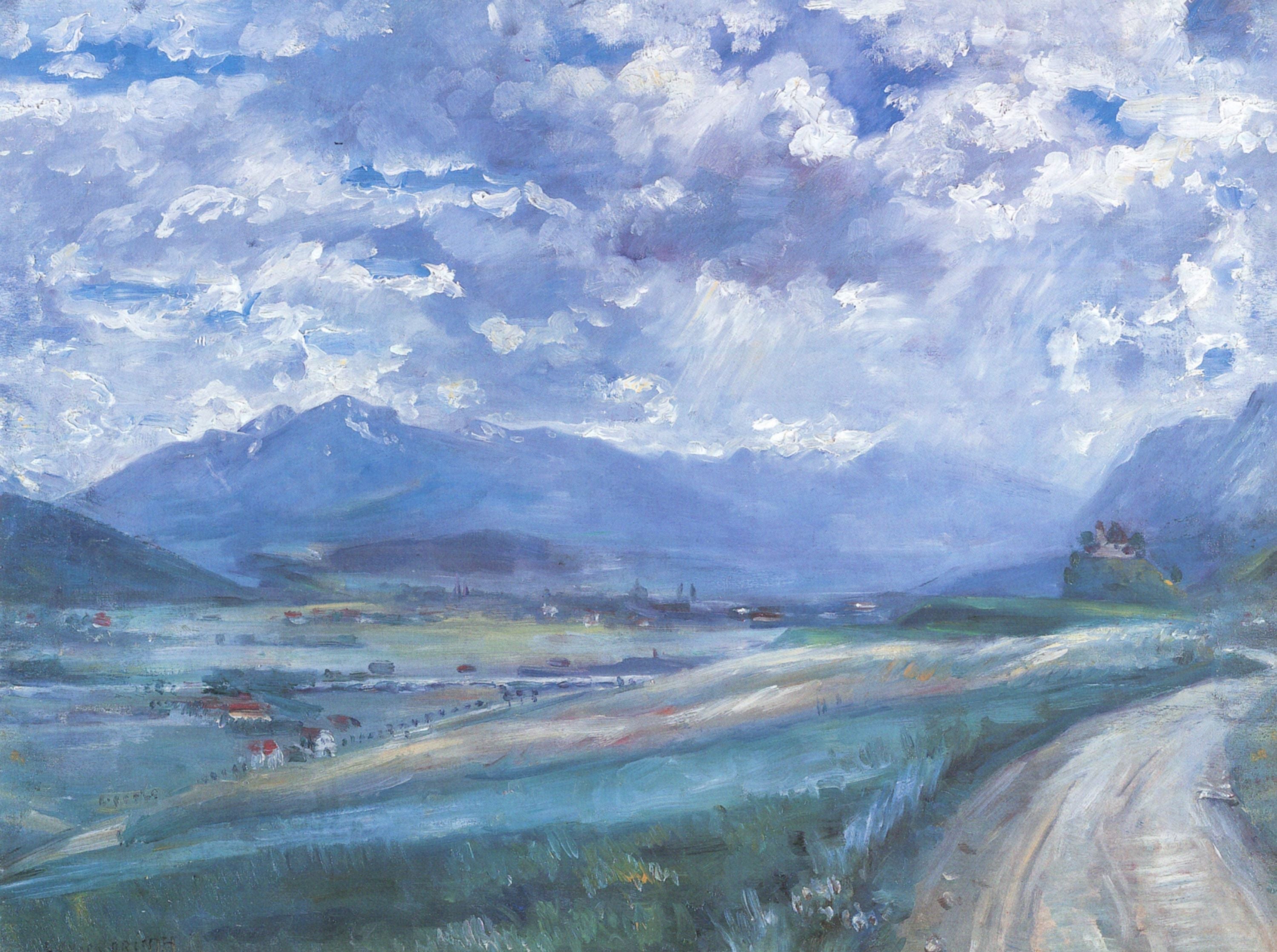 Inntal-Landschaft - Lovis Corinth image 1 copie de tableau peinte à la main