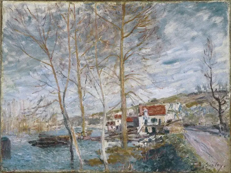 Überschwemmung in Moret - Alfred Sisley