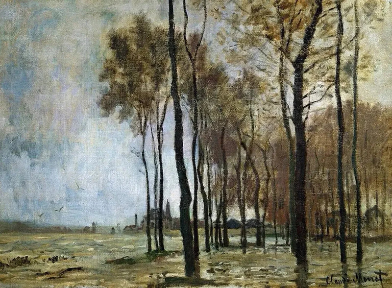 Die Flut in Argenteuil W252 - Claude Monet