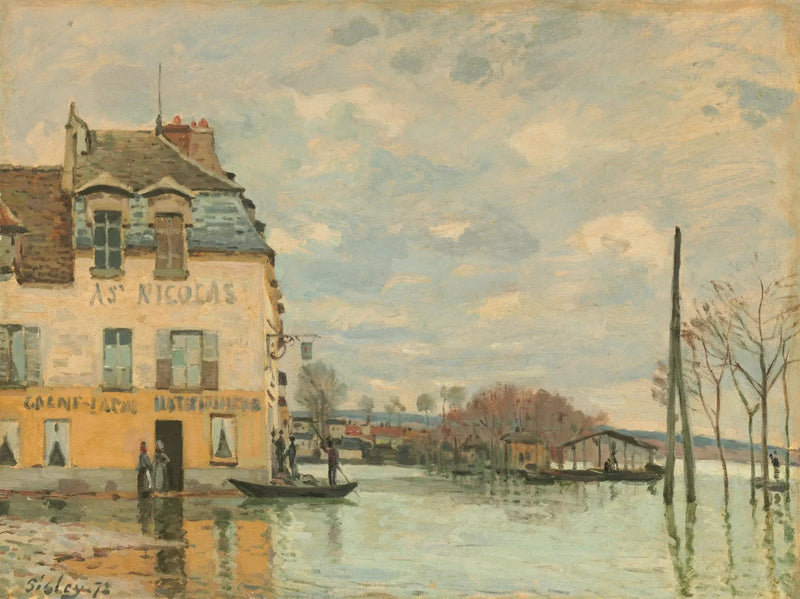 Überschwemmungen in Port-Marly - Alfred Sisley