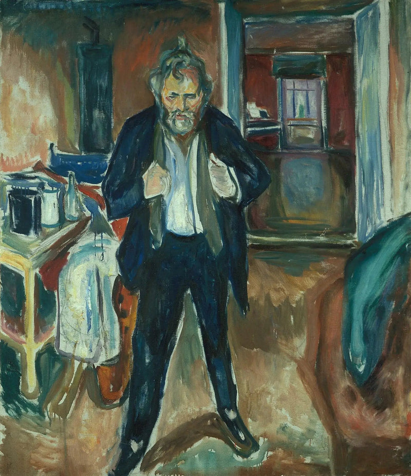 Schlaflosigkeit. Selbstporträt im inneren Tumult - Edvard Munch