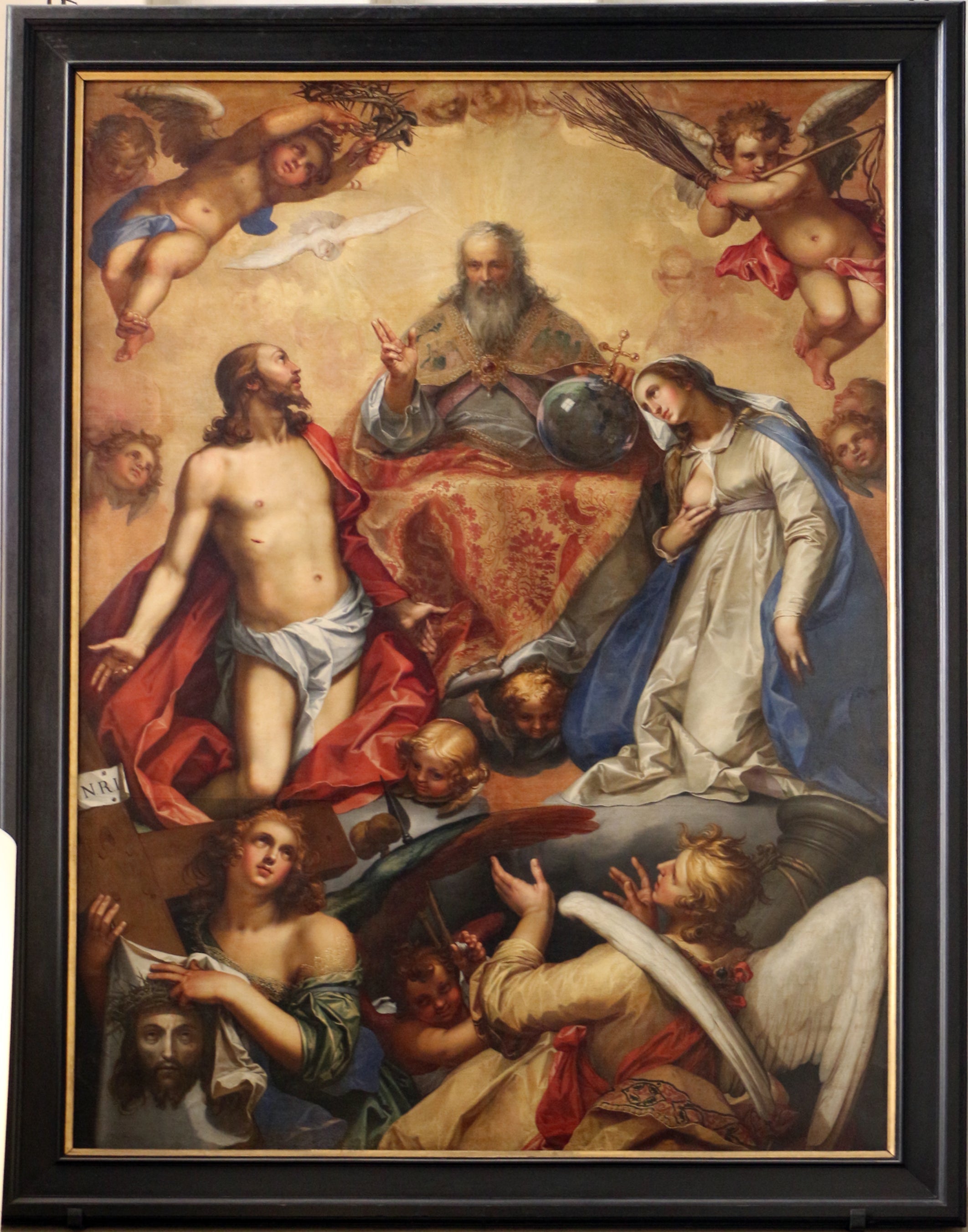 Intercession of Christ and Mary with God the Father - Abraham Bloemaert image 1 reproduction d’œuvre d’art à l’huile