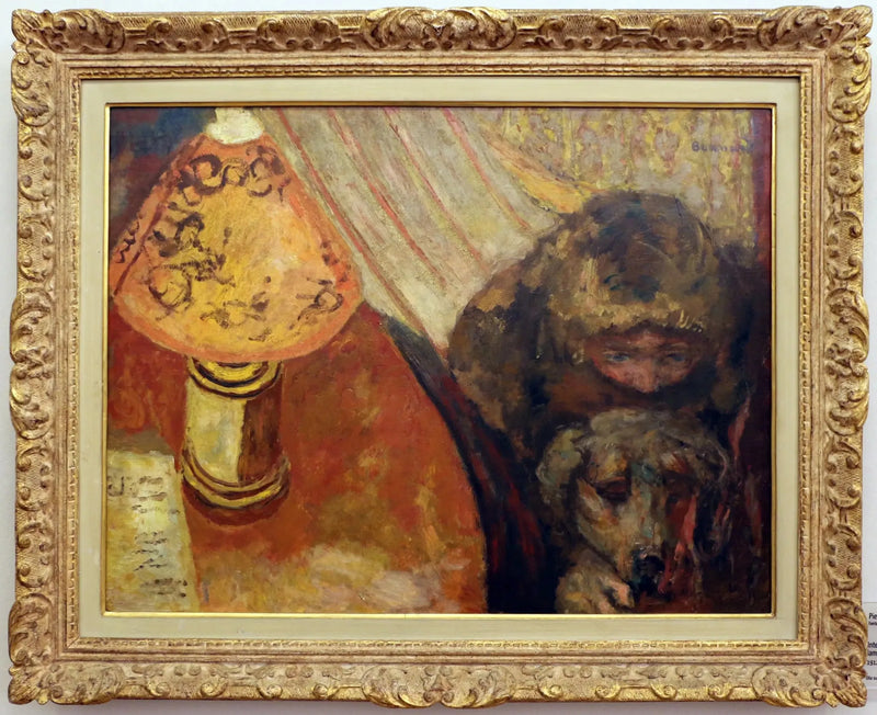 Innenraum (im Lampenlicht) - Pierre Bonnard