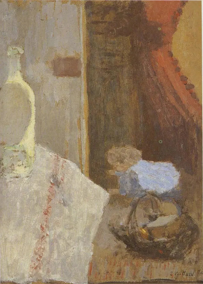 Interieur mit rotem Wandteppich - Édouard Vuillard