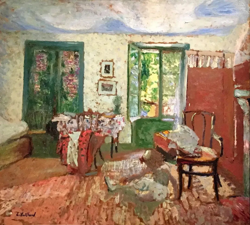 Innen. Annette am Fuß eines Sessels - Édouard Vuillard
