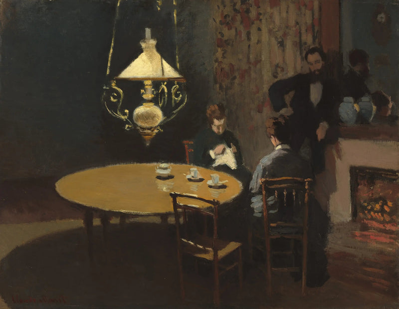Innenraum, nach dem Abendessen - Claude Monet