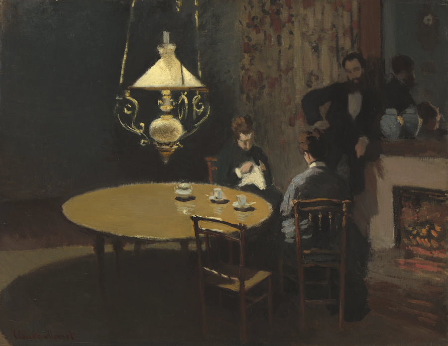 Innenraum, nach dem Abendessen - Claude Monet