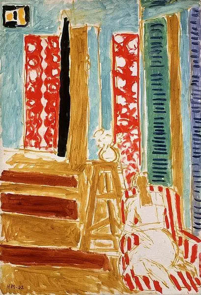 Innenraum mit Sonnenbalken - Henri Matisse