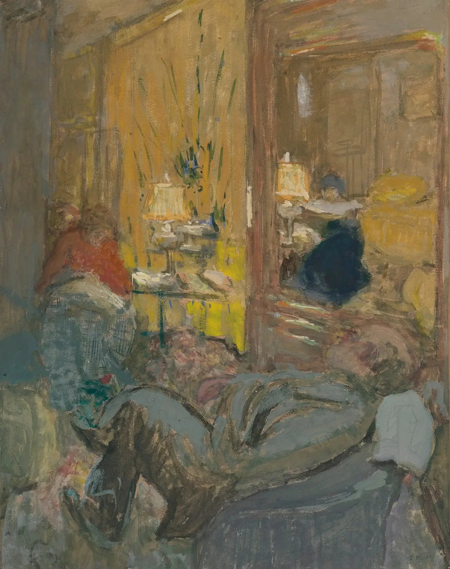 Interieur mit drei Figuren - Édouard Vuillard