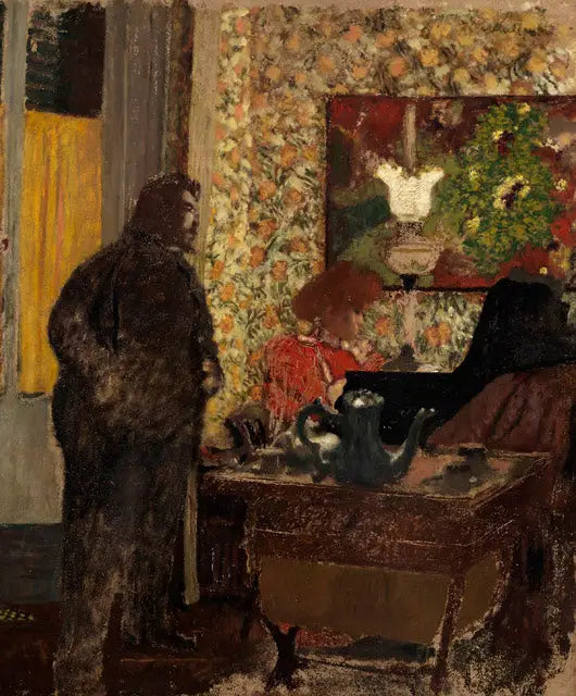 Interieur mit Misia Natanson am Klavier - Édouard Vuillard