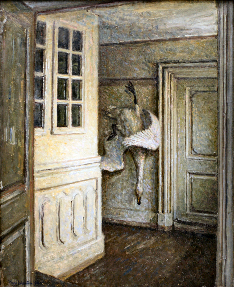 Interieur mit einem toten Schwan - Viggo Johansen