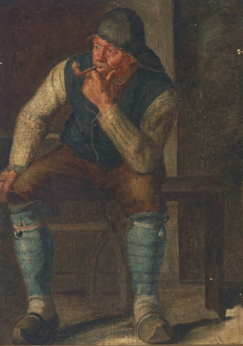 Interieur mit einem Fischer. – Michael Peter Ancher