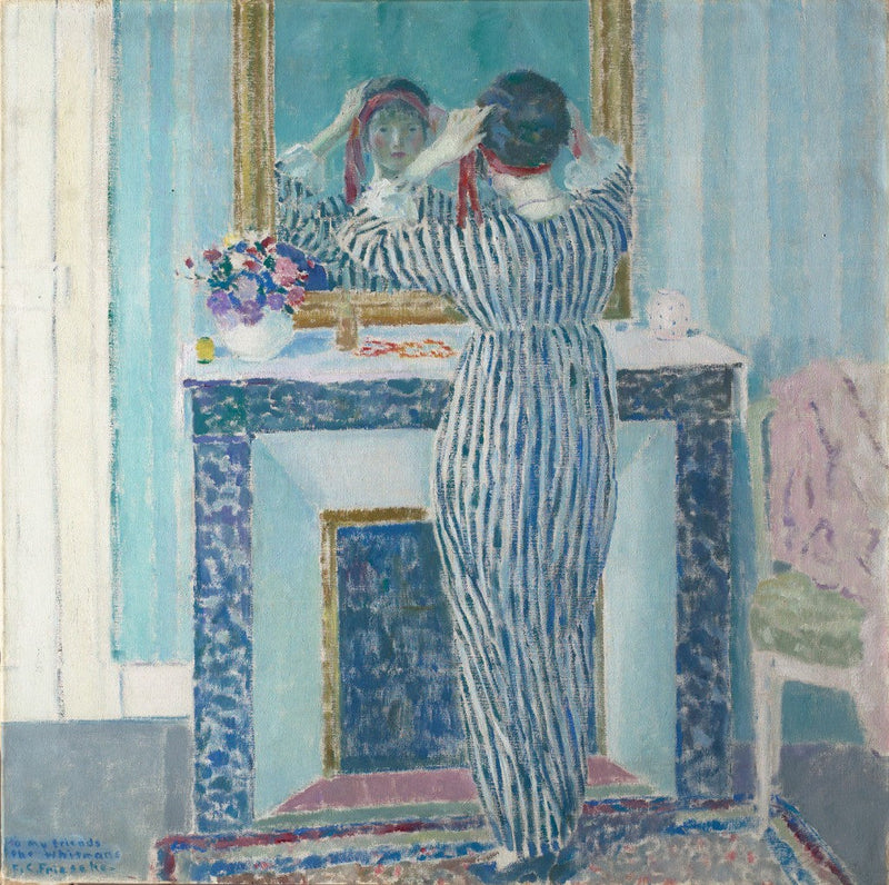 Blauer Innenraum: Giverny (Das rote Band) - Frederick Carl Frieseke