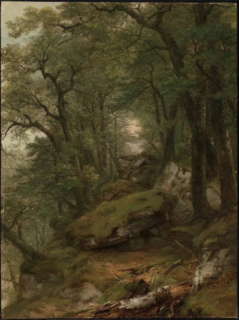 Innenraum mit Holzvertäfelung - Asher Brown Durand
