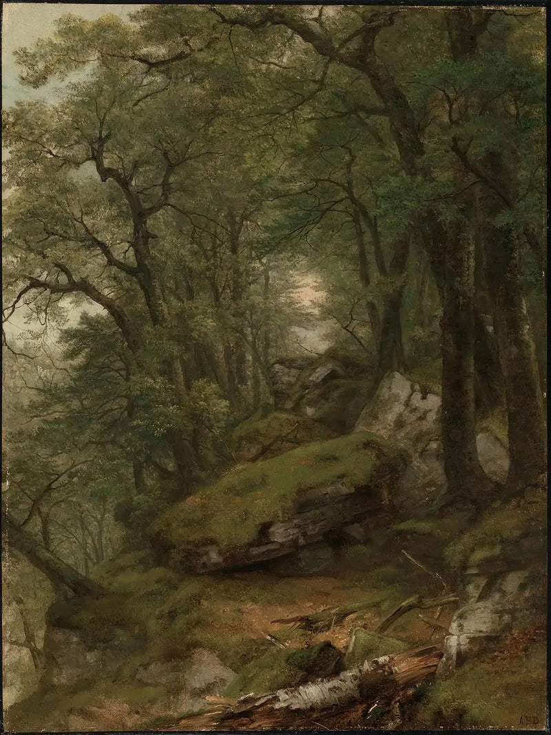 Innenraum mit Holzvertäfelung - Asher Brown Durand