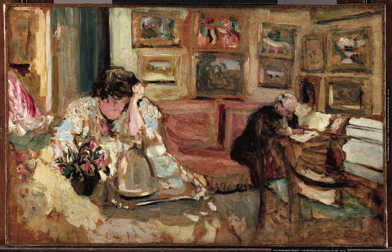 Innenraum bei Frau Hessel - Édouard Vuillard