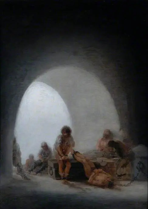 Innenansicht eines Gefängnisses - Francisco de Goya